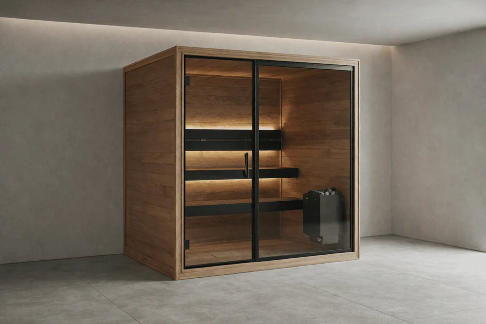 The Black 220 Luxury Three Person Indoor Sauna